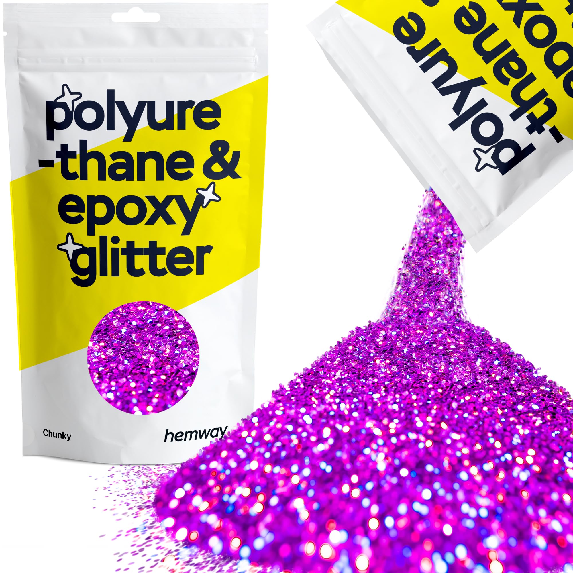 Hemway Resin Glitter Bronze Brown 100g Super Chunky | Polyurethane & Epoxy Glitter for Resin Crafts, Tumblers, Coasters, Floor & Table Art — view 175
