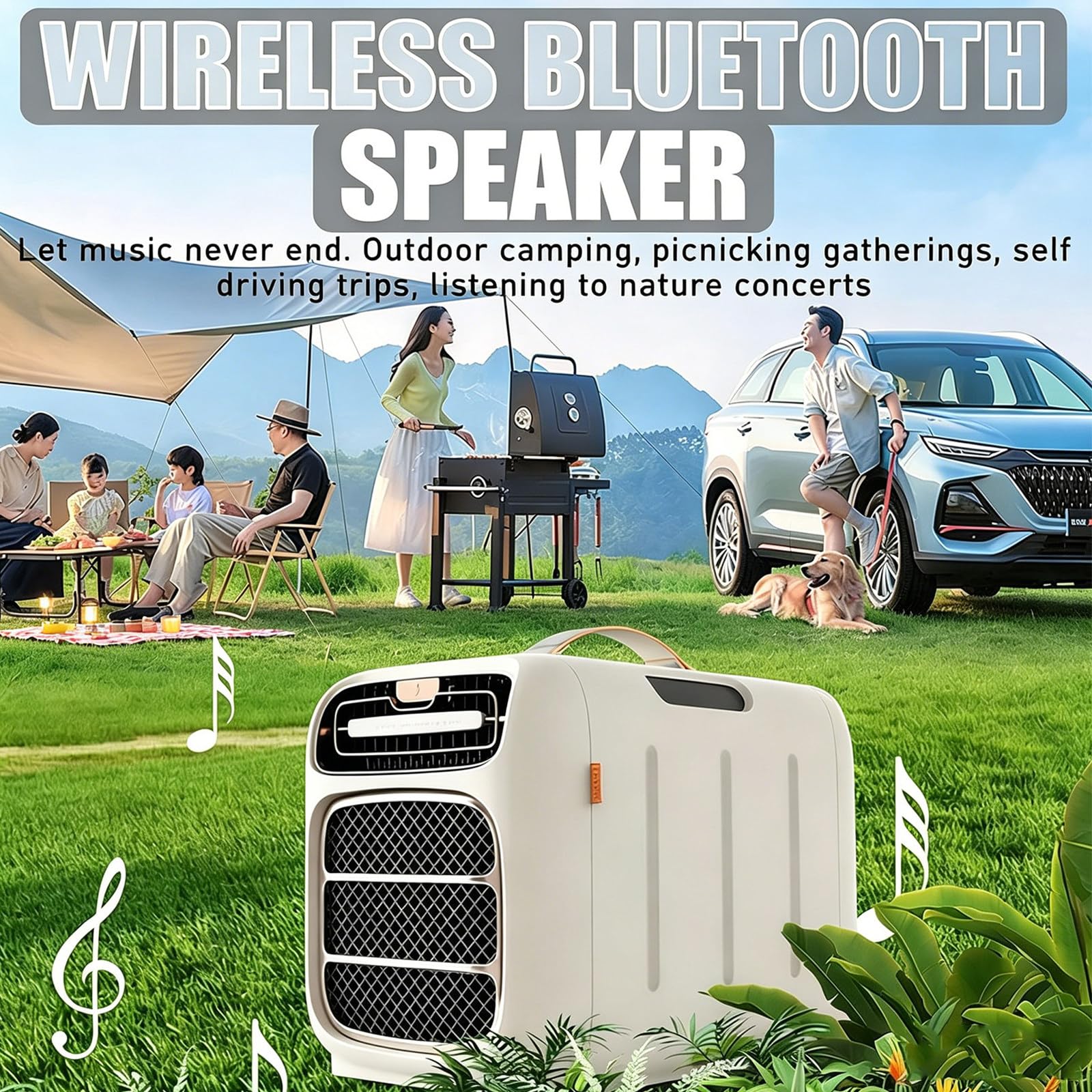 1400W Aire acondicionado mano tiendas campaña,3velocidades Cold+Heat
