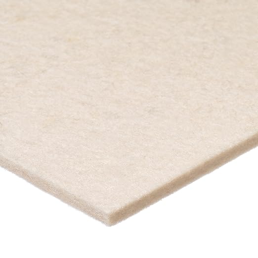 USA Sealing BULK-FS-F1-34 Grade F1 Felt Strip, No Adhesive, 1/2" Height, 1/2" Width, 10' Length