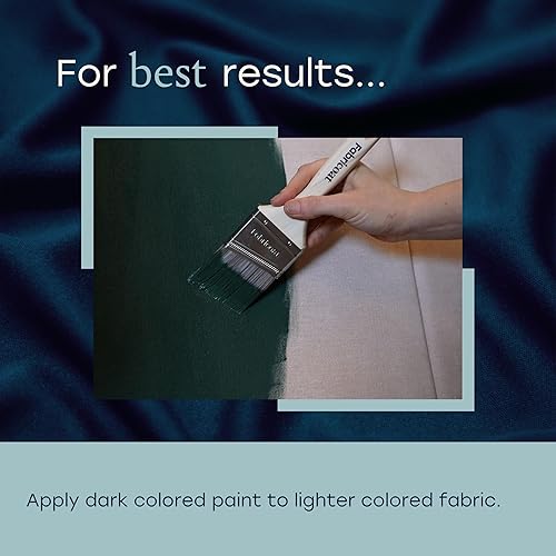 Miniatura 24 de Fabricoat - Pintura de tela para muebles, 8.5 oz, marrón oscuro, restaura o cambia el color de sofás, sillas, tapicería, decoración textil