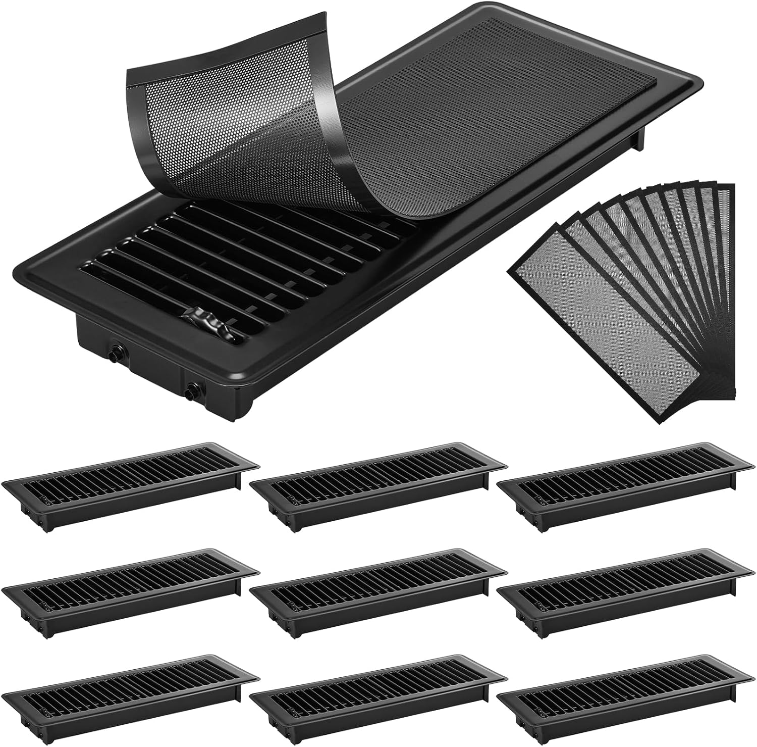 Retisee 20 Pcs Heavy Duty Floor Vent Covers Sets Including 10 Pcs 4 x