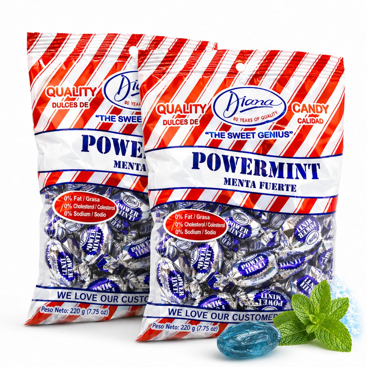 Amazon.com : Diana Power Mint - Powerful Breath Mints Individually