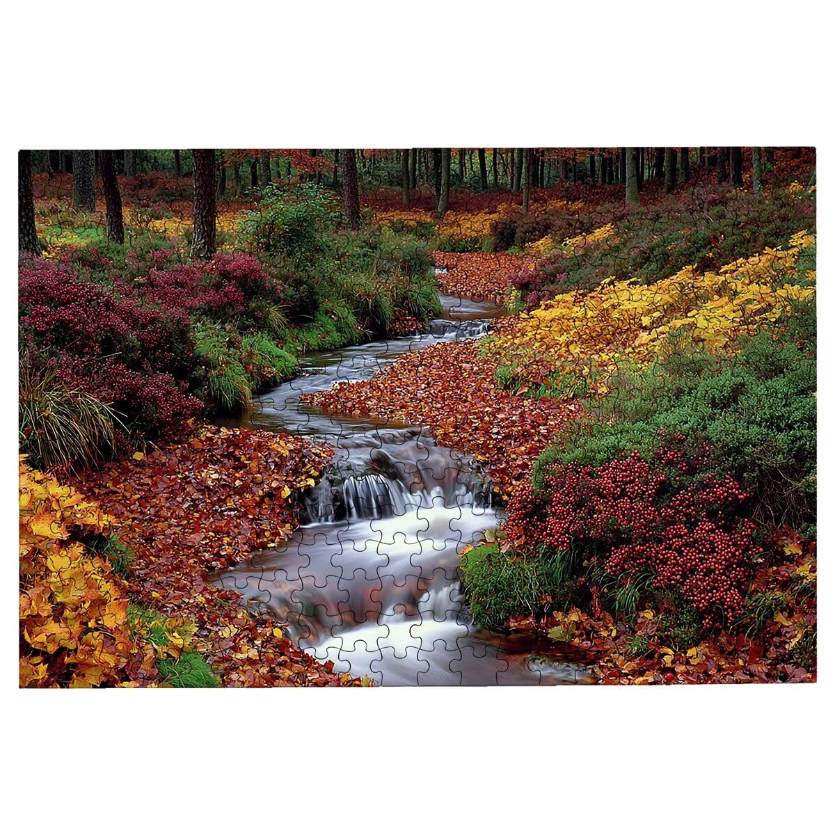 Puzzle 3000 Pezzi Autunno, Puzzle Foglia per Adulti, Puzzles in Legno Intrattenimento Creativo, Divertimento, Puzzles Educativi Classici con Confezione di Alta Qualità Idea Regalo Donna Decor -3768