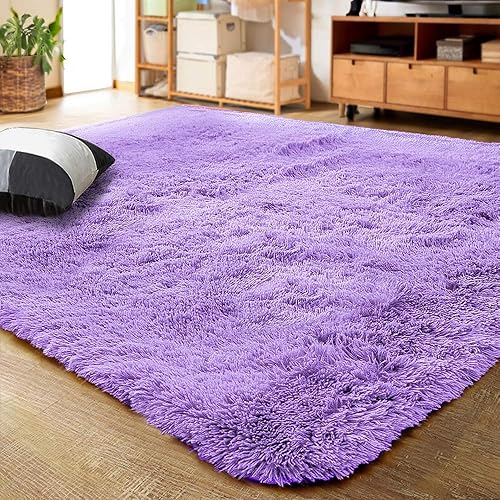 Vista 10 de LOCHAS - Alfombras de interior ultrasuaves y modernas, esponjosas, para sala de estar, ideal para decoración del hogar, del dormitorio de los niños