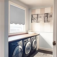 Vista 5 de CHICOLOGY Persianas enrollables opacas personalizables, sin cordón, para el hogar, tratamientos de ventana, persianas de puerta, persianas opacas