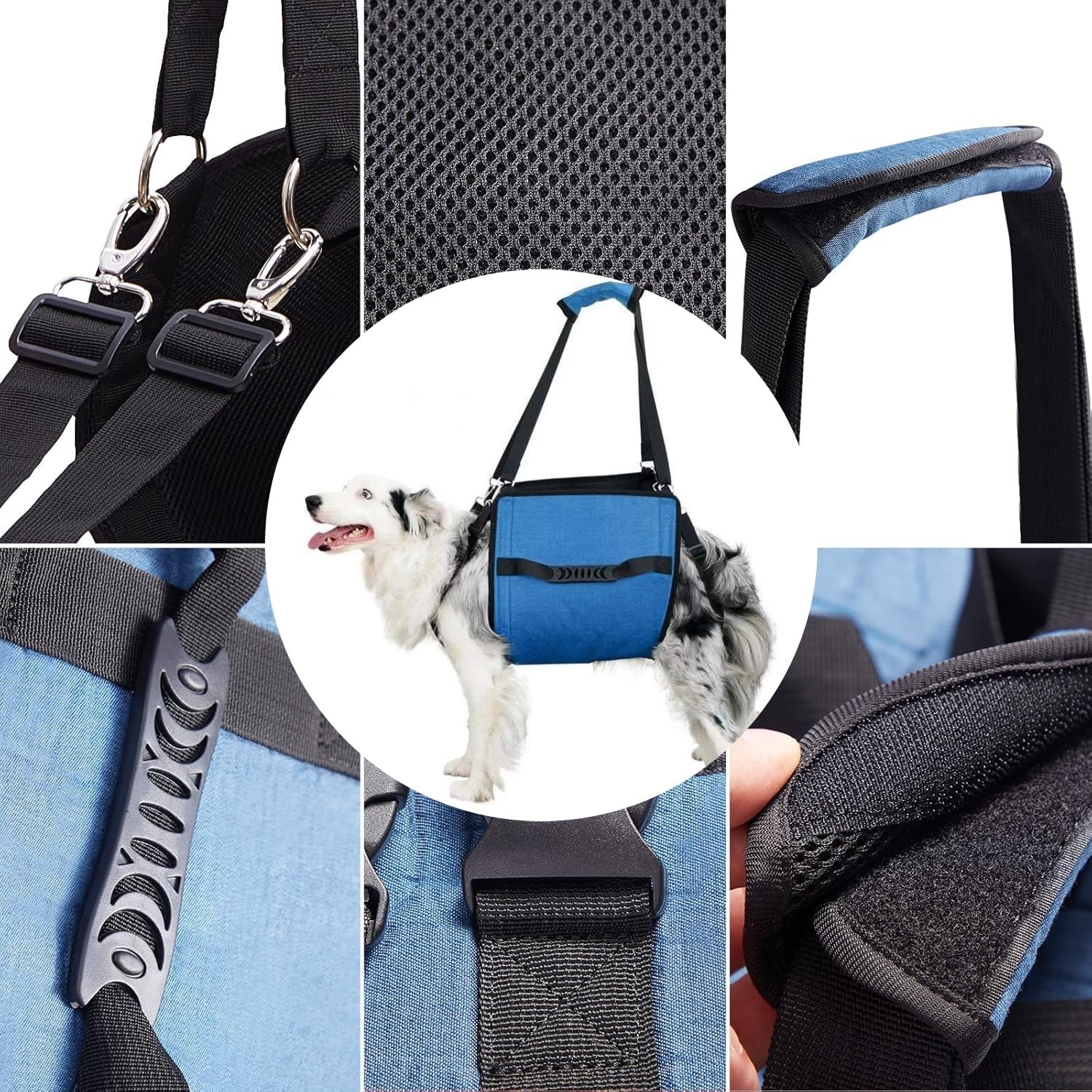 Dog Carry Sling, Zaino di emergenza Pet Gambe Supporto Dog Lift Harness, Cane Carrier per Cani Artrite,XL