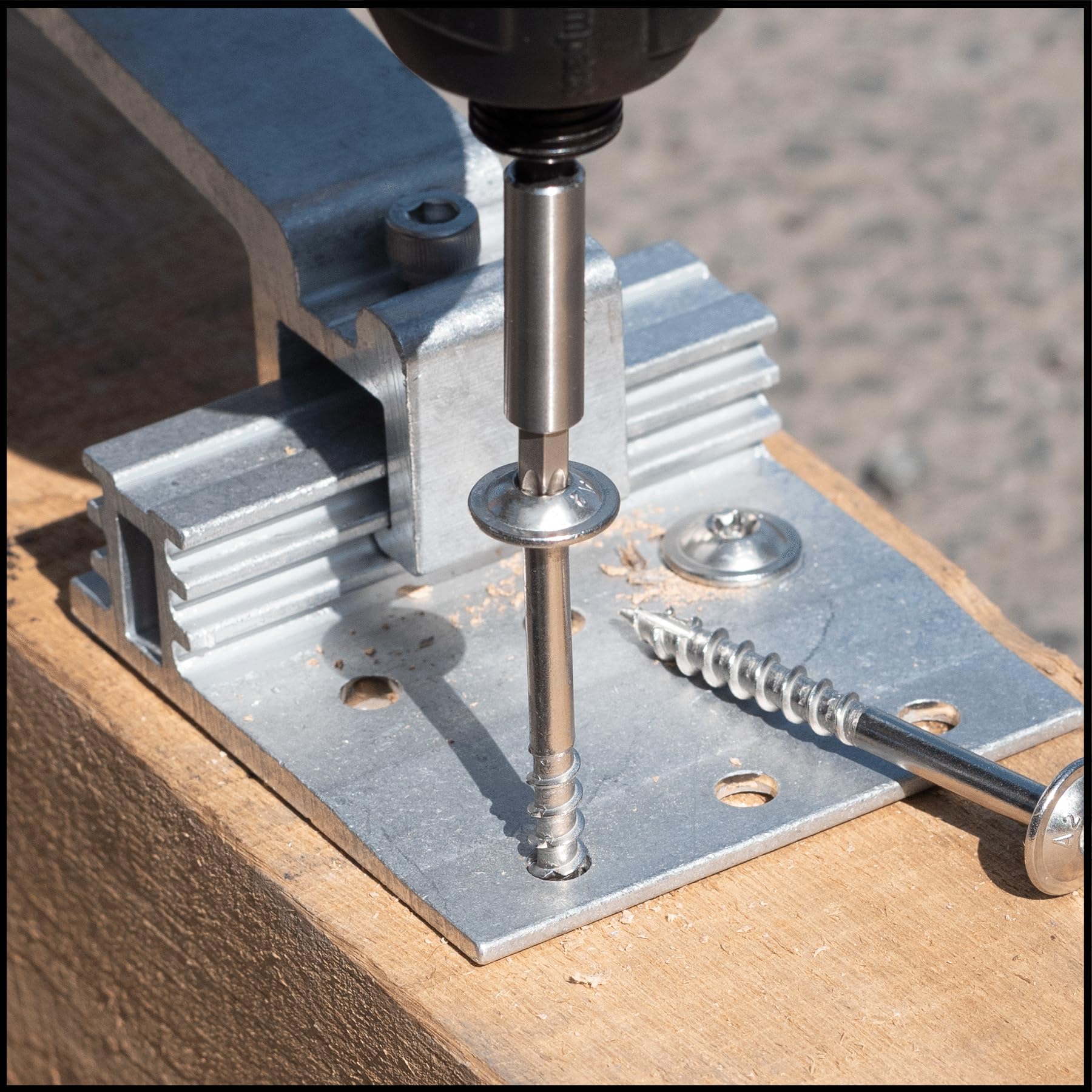 SCREW REBEL Tellerkopfschrauben 6,0 x 50 Edelstahl A2 rostfrei, 100 Stück mit ETA Zulassung, TX30, Teilgewinde