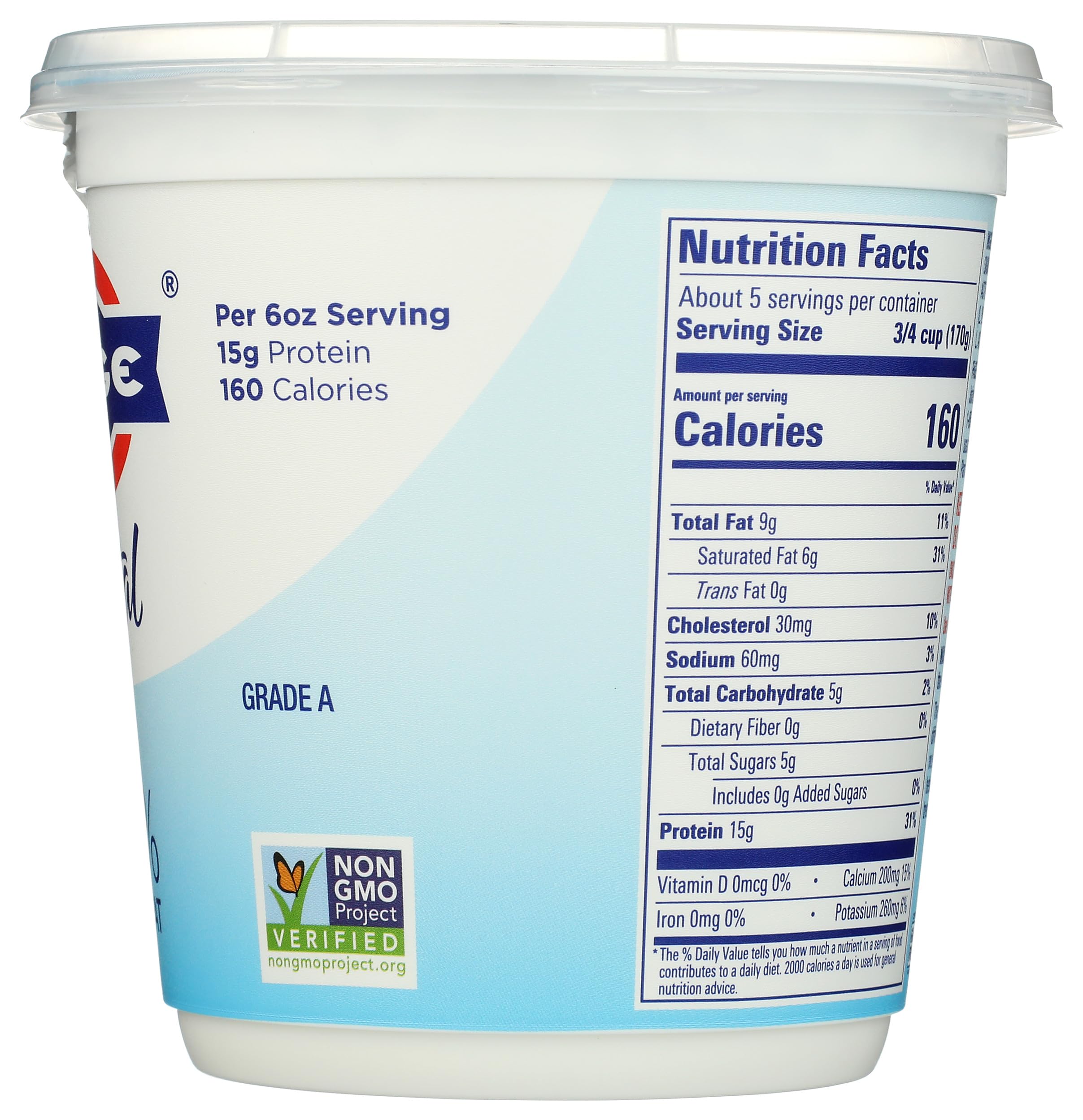FAGE Total Greek Yogurt 5 Whole Milk Plain 32 oz — view 7