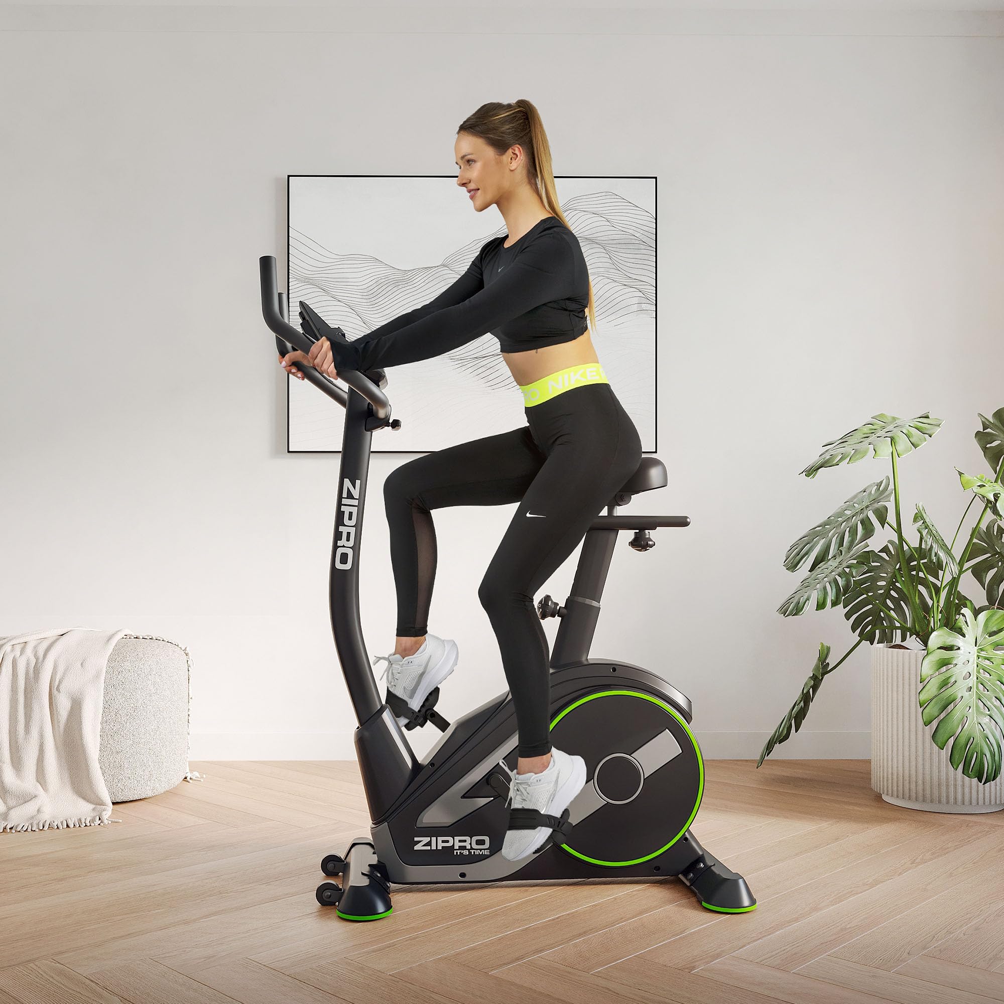 Zipro Cyclette Rave, Fitness Bike Ergometrico, Trainer Magnetico per Bicicletta, Ergometro fino a 120 kg, Bici da Interno, Cyclette per Allenamenti Domestici, Cyclette da Ciclismo con Cavo