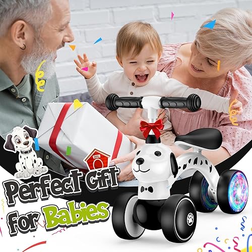 Miniatura 7 de Juguetes de bicicleta de equilibrio para bebés de 1 a 2 años, bicicleta de bebé con iluminación colorida, regalos de primer cumpleaños para niños de