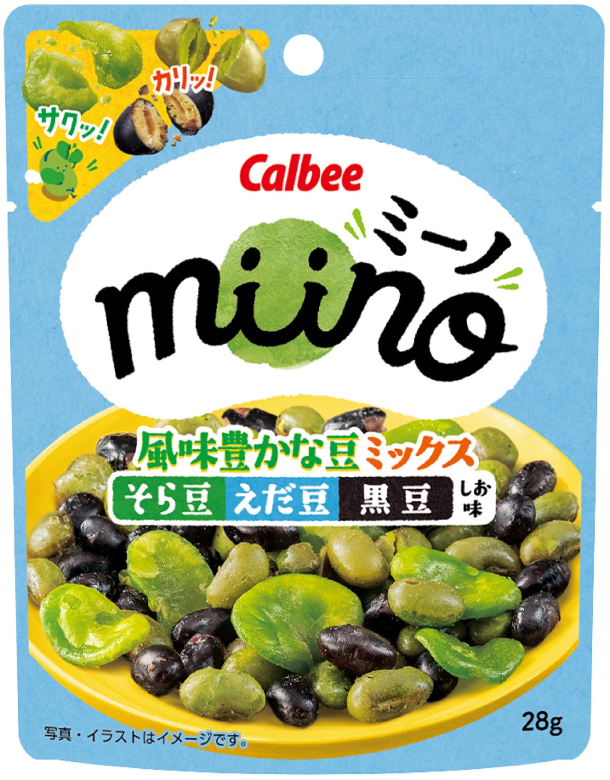 Amazon.co.jp: カルビー miino風味豊かな豆ミックスそら豆えだ豆