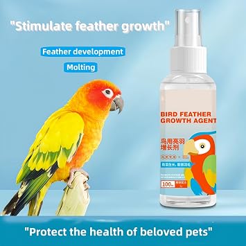 Enriched Formula Bird Spray for Enhanced Feather Health - Avian External Spray Solution (100ML)
