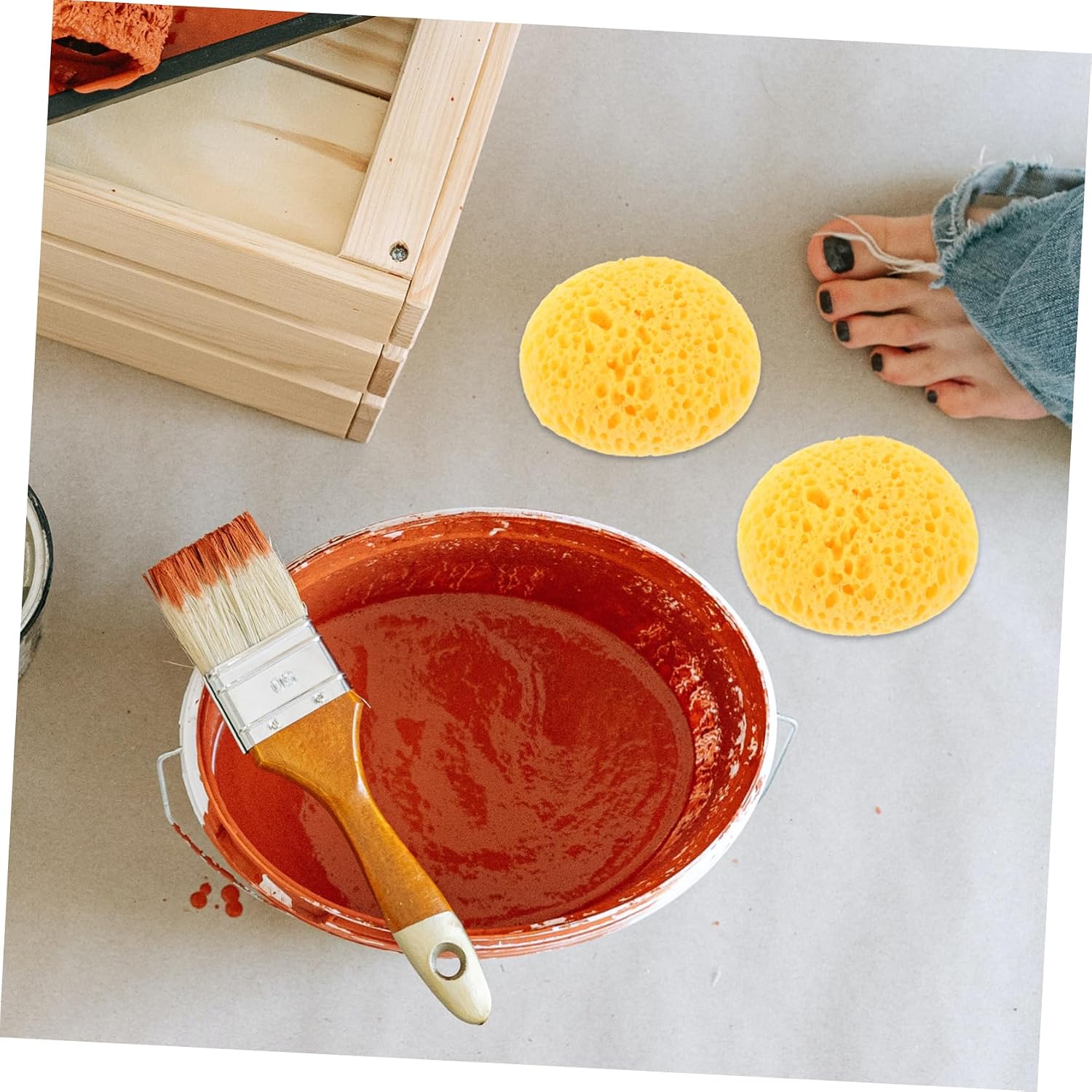 OSALADI 6pcs Painting Sponge for Drywall Wall Decor Texture Patch DIY Repair Kit Grout Sponge