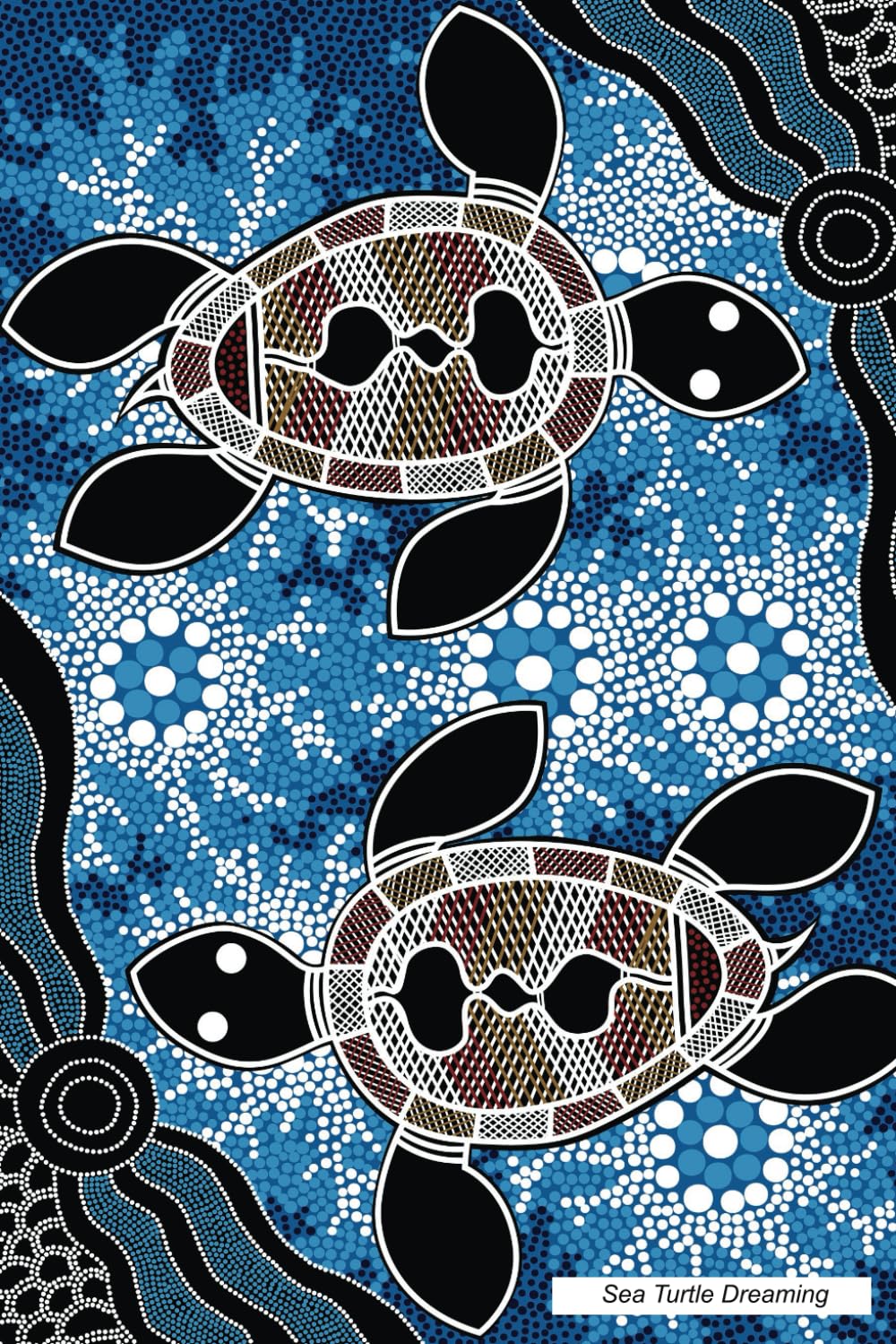 Aboriginal Art Turtle Lot INDIGENOUS ABORIGINAL DOT PAINTING TURTLE