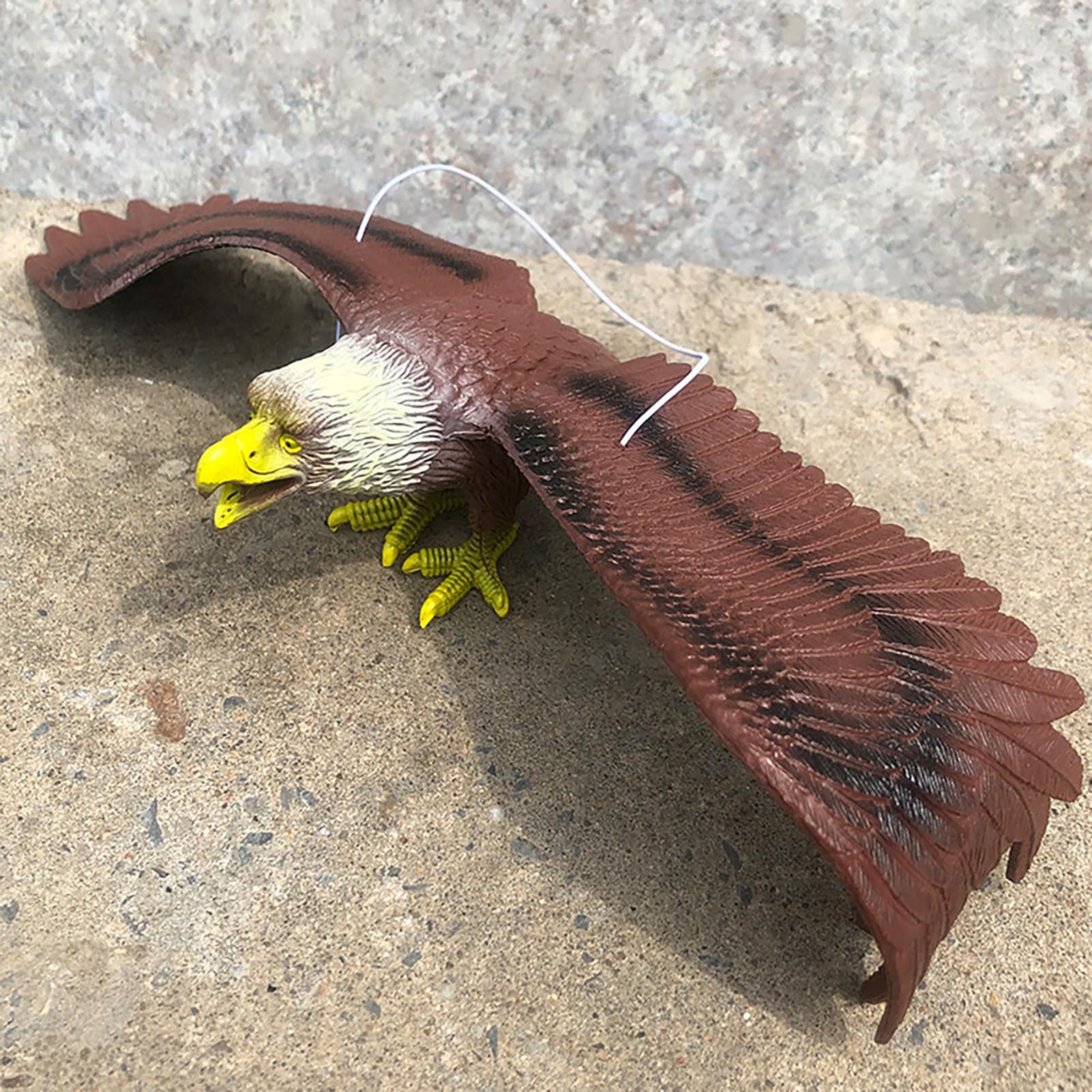 Figura De Águila Realista De Plástico – Modelo Decorativo De 15 Cm – Educativo Y Para Coleccionistas