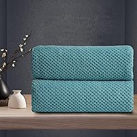 Vista 58 de Juego de 4 toallas de baño extra grandes (35 x 70 pulgadas), toallas de baño de gran tamaño, súper suaves, altamente absorbentes, juego de toallas