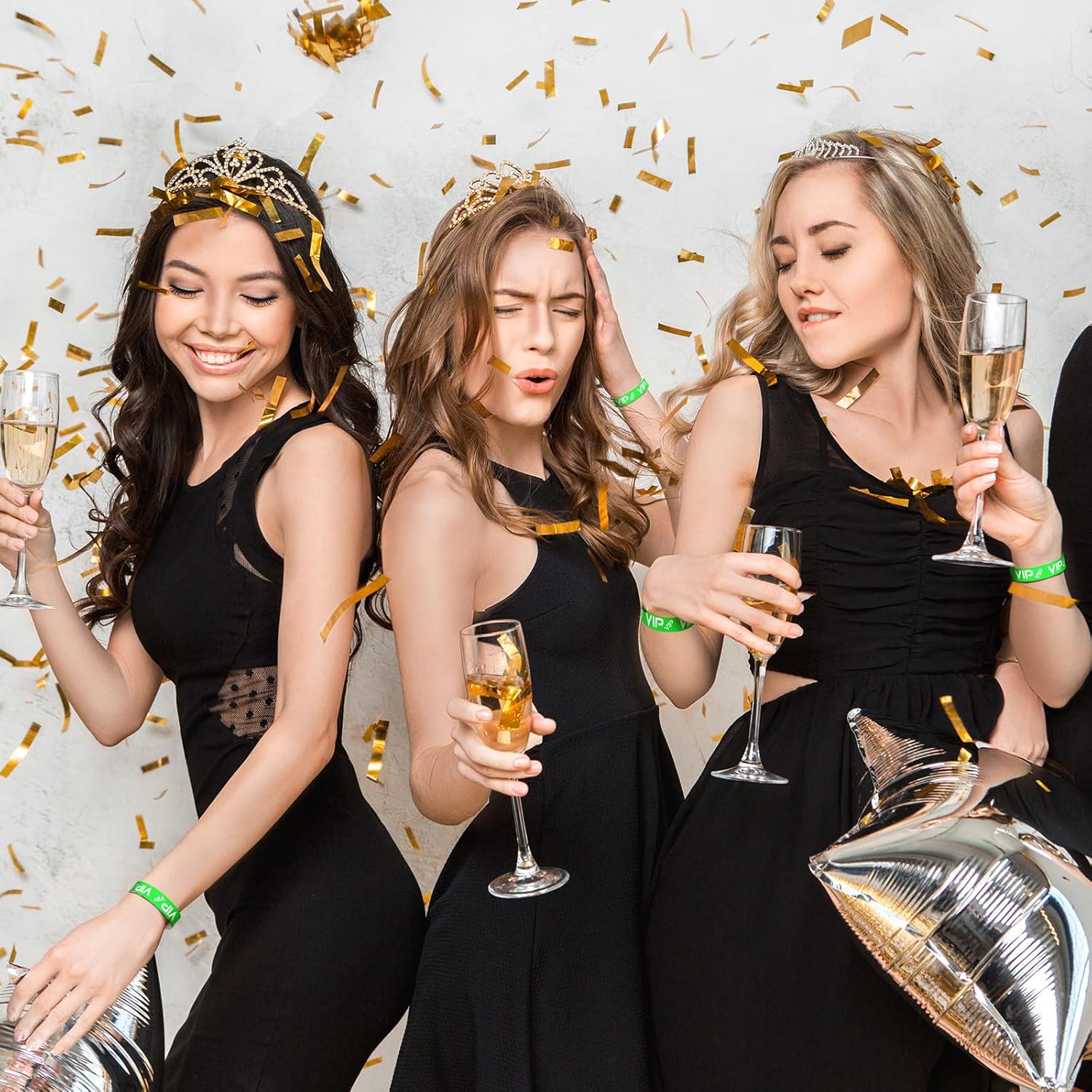 Teling 500 Pack VIP Plastic Wristbands Bracelets Party for Events VIP Custom Wristbands Plastic Bracelets Tear proof Waterproof Wrist Bands Arm Bands for Events Concerts - Image 7