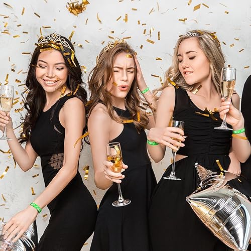 Vista 84 de Teling Paquete de 500 pulseras de plástico VIP para fiestas para eventos, pulseras personalizadas VIP, pulseras de plástico a prueba de desgarros