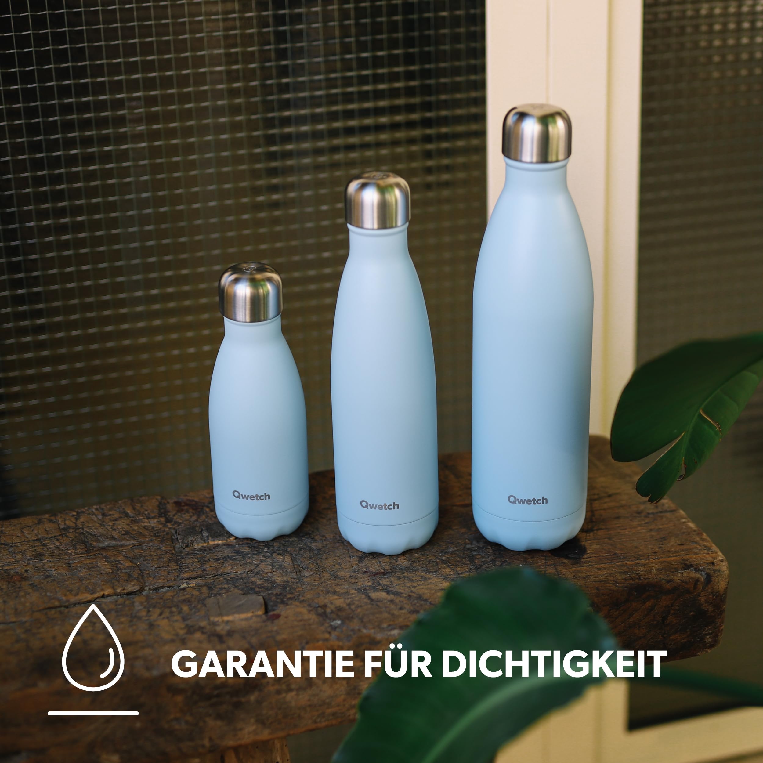 Qwetch - Trinkflasche Originals Edelstahl Isolierflasche 750ml - Thermosflasche 24h Kalt & 12h Heiß - Auslaufsicher, BPA-frei, Wiederverwendbar - Perfekt für Sport, Reisen, Büro & Wandern