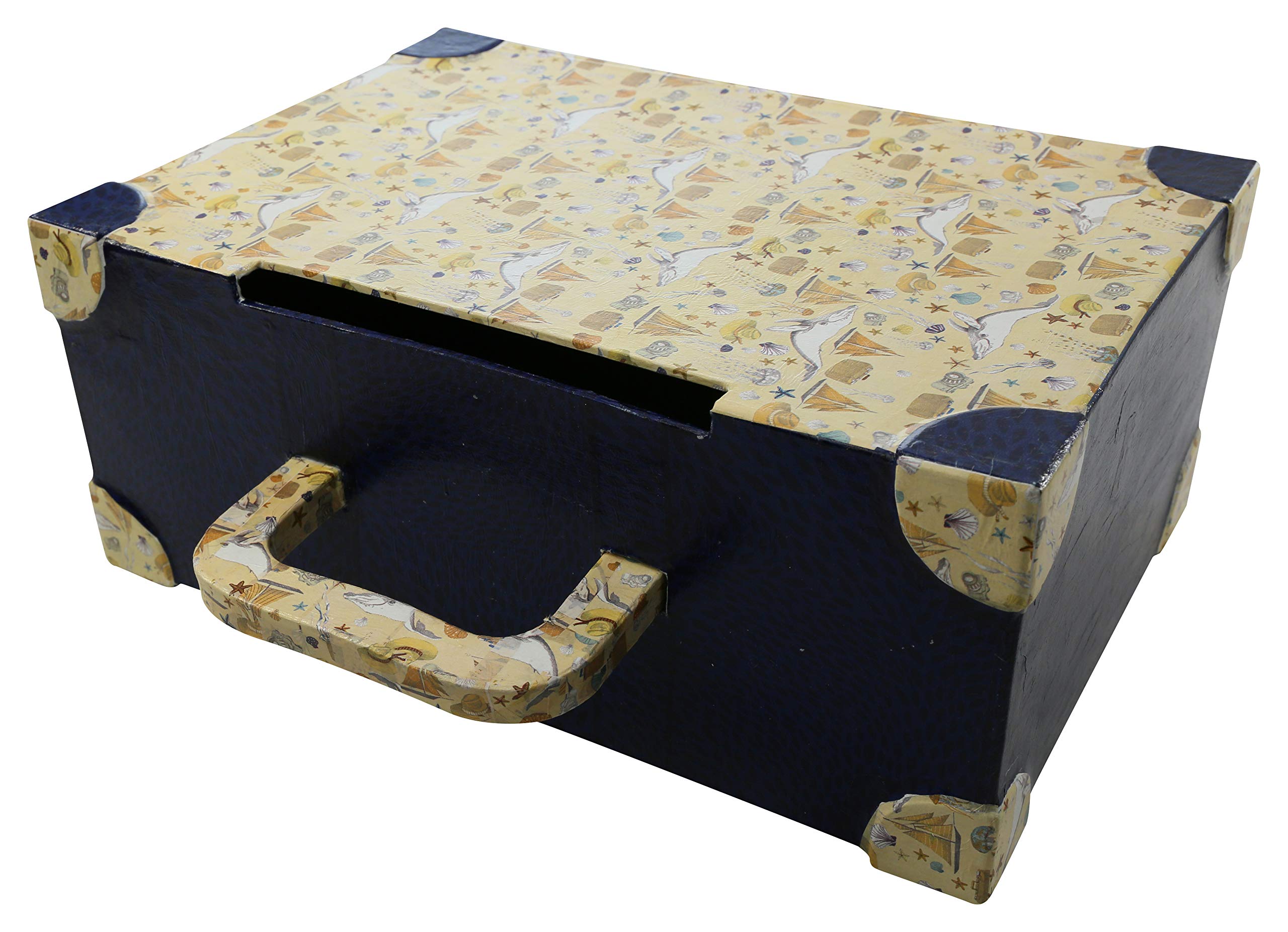 Decopatch – Caja de maleta para Boda, Color Marrón