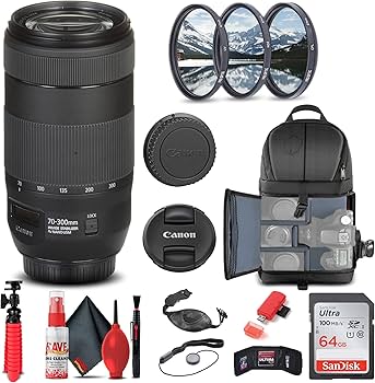 Amazon.com : Canon EF 70-300mm f/4-5.6 is II USM Lens (0571C002) +