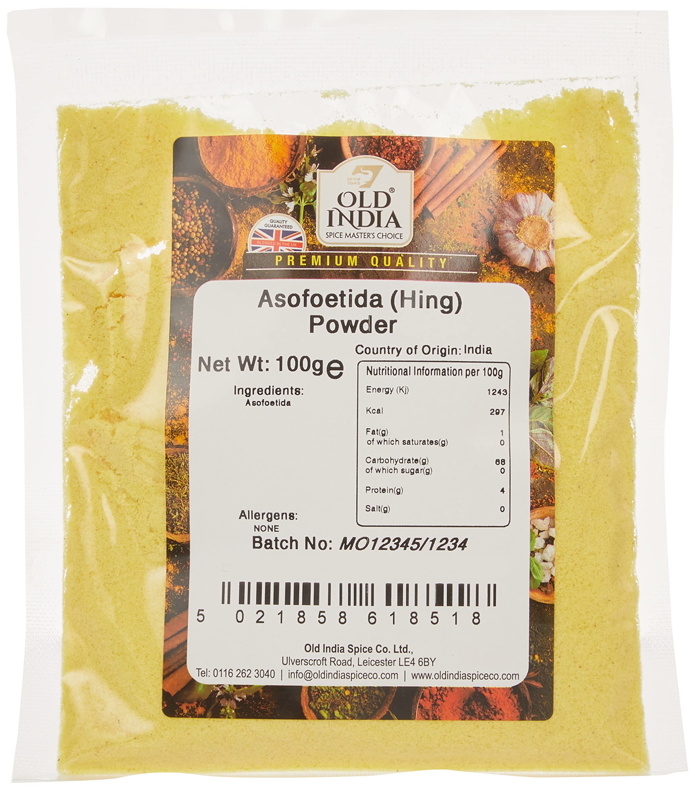 Old India Asofoetida (Hing) Powder 100g