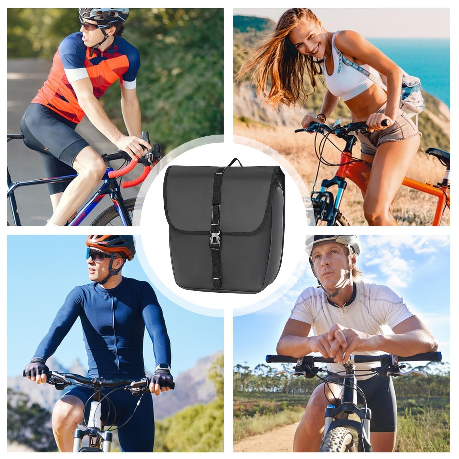 Bolso Trasero para Bicicleta Impermeable con Asa