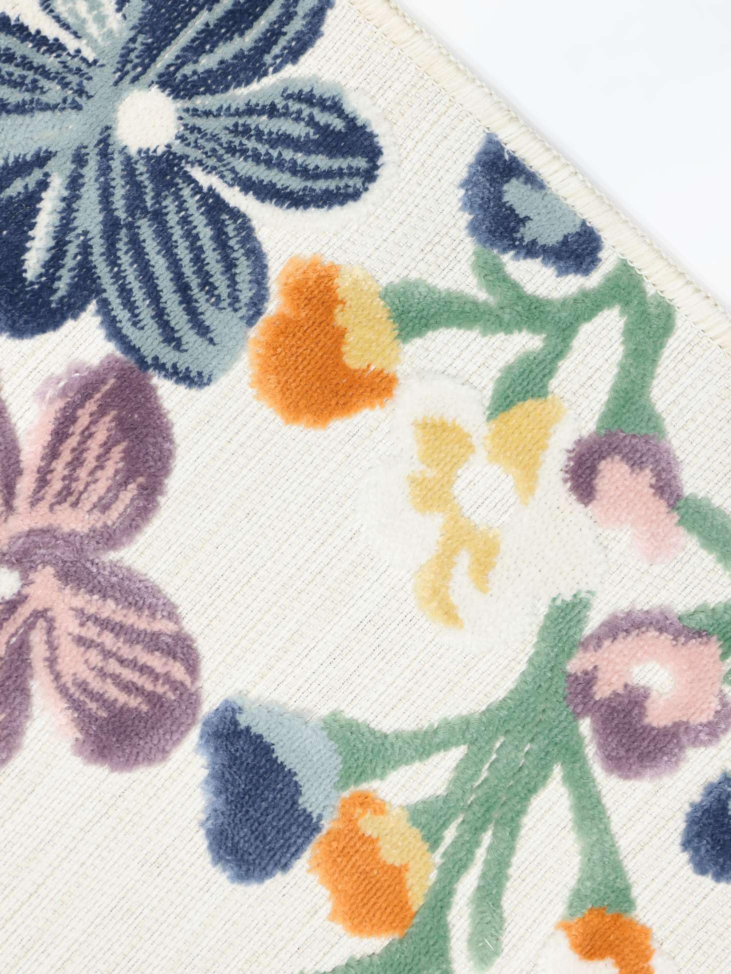 RugVista Cherri Tappeto, 160 x 230 cm, Bianco/Multi | Moderni, Rettangolare, Pelo corto, Lavabile solo a mano, Oeko-Tex 100