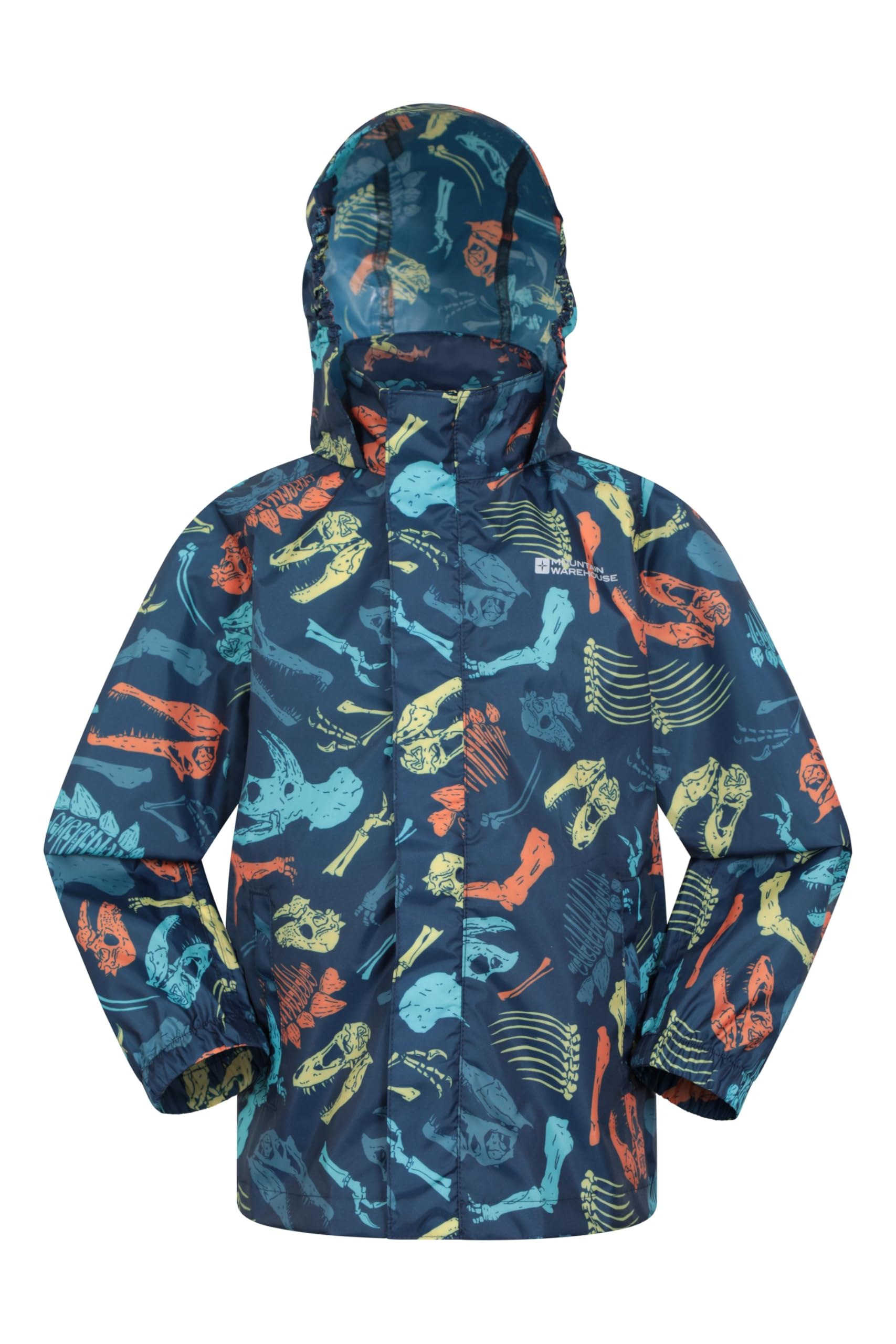 Mountain Warehouse Pakka Kids Waterproof Jacket - Wind Resistant, Lightweight,Breathable Rain Coat for Girls & Boys, Packaway Bag - For Rain, Spring Summer — view 12