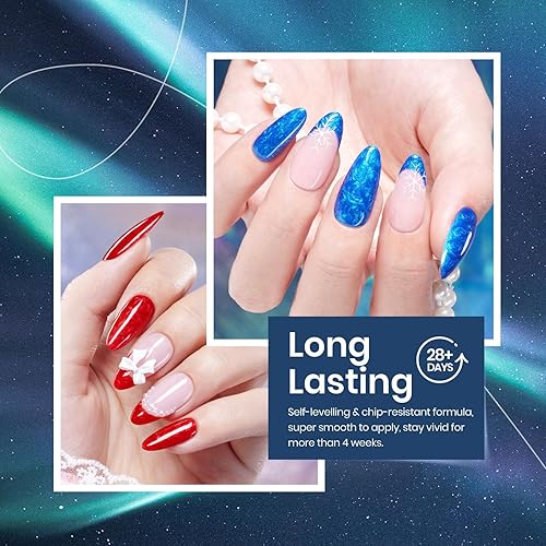 Miniatura 64 de Beetles - Esmalte de uñas de gel pastel, 6 colores, esmalte de gel macarrón, rosa claro, azul, verde, amarillo, morado, uñas suaves para todas