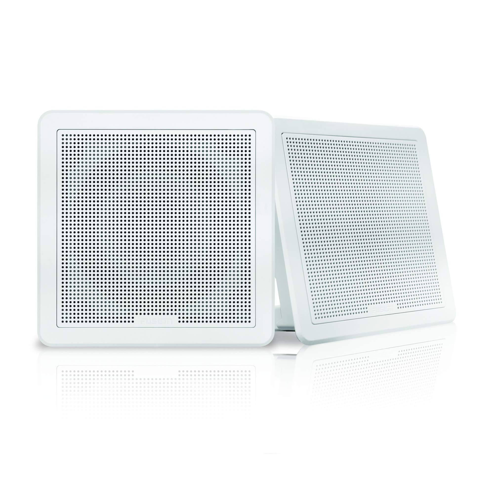 Garmin Fusion FM Series - Altavoces Marinos, 6.5 Pulgadas, 120 W, Montaje Empotrado, par Cuadrado Blanco, una Marca