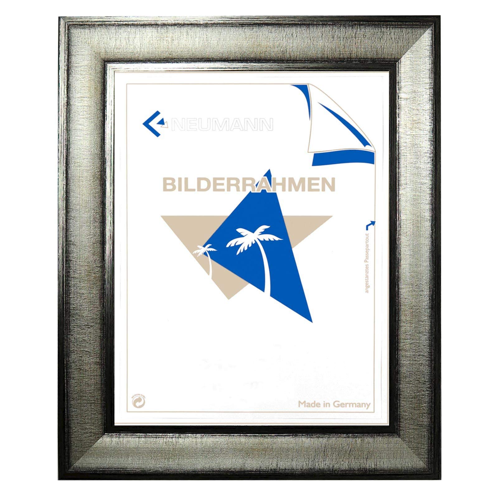Cadre en plastique argenté 84x118,8 cm Neumannn pour affiche A0