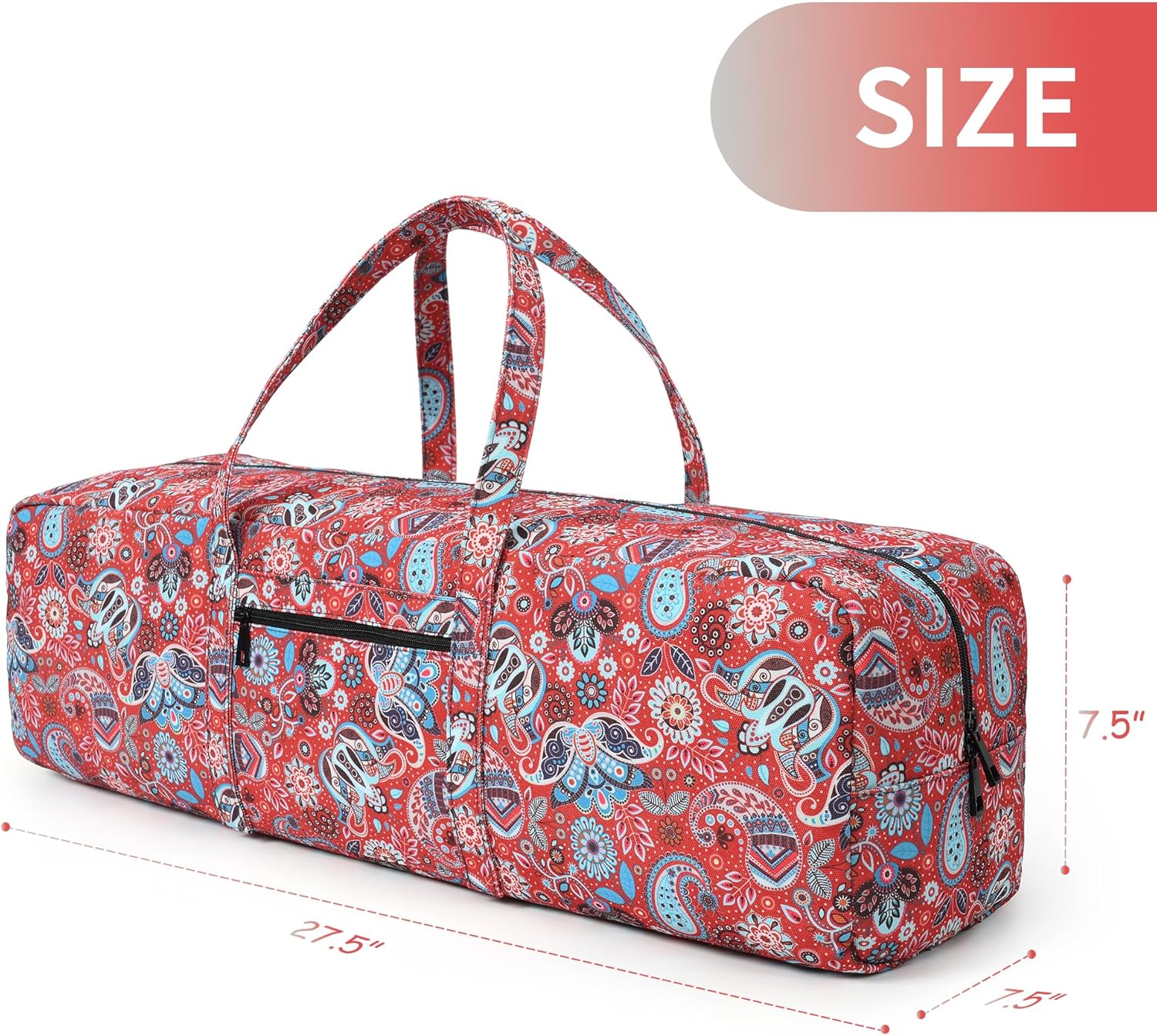 Boulder Bee | Yoga Mat Bag | Large Yoga Mat Carrier with Wet Pocket | Yoga Gifts | Gym Tote Bag for Women - Image 6