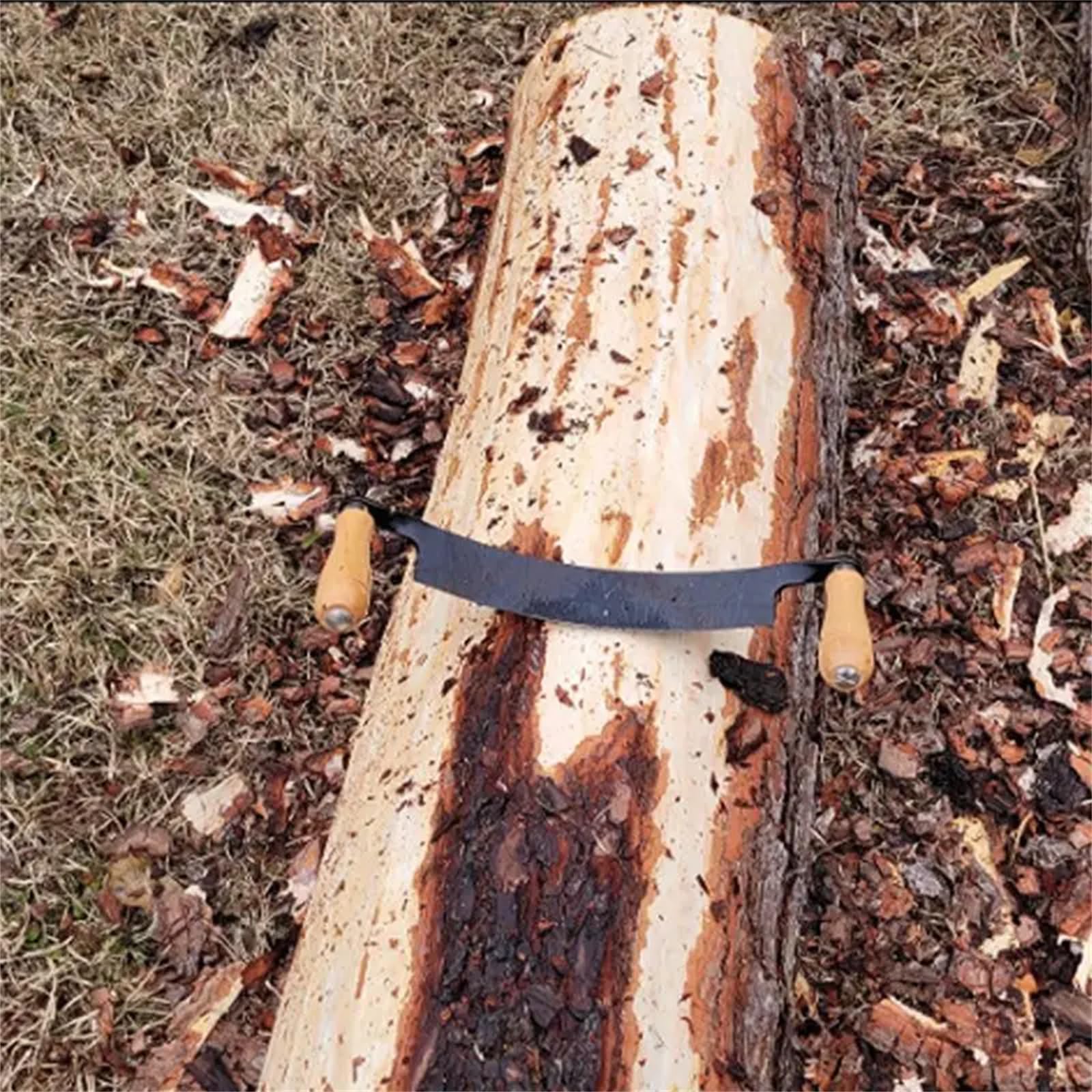 Zugmesser 10" Geschmiedetes Ziehmesser für Holz Rindenmesser Klinge Schäleisen