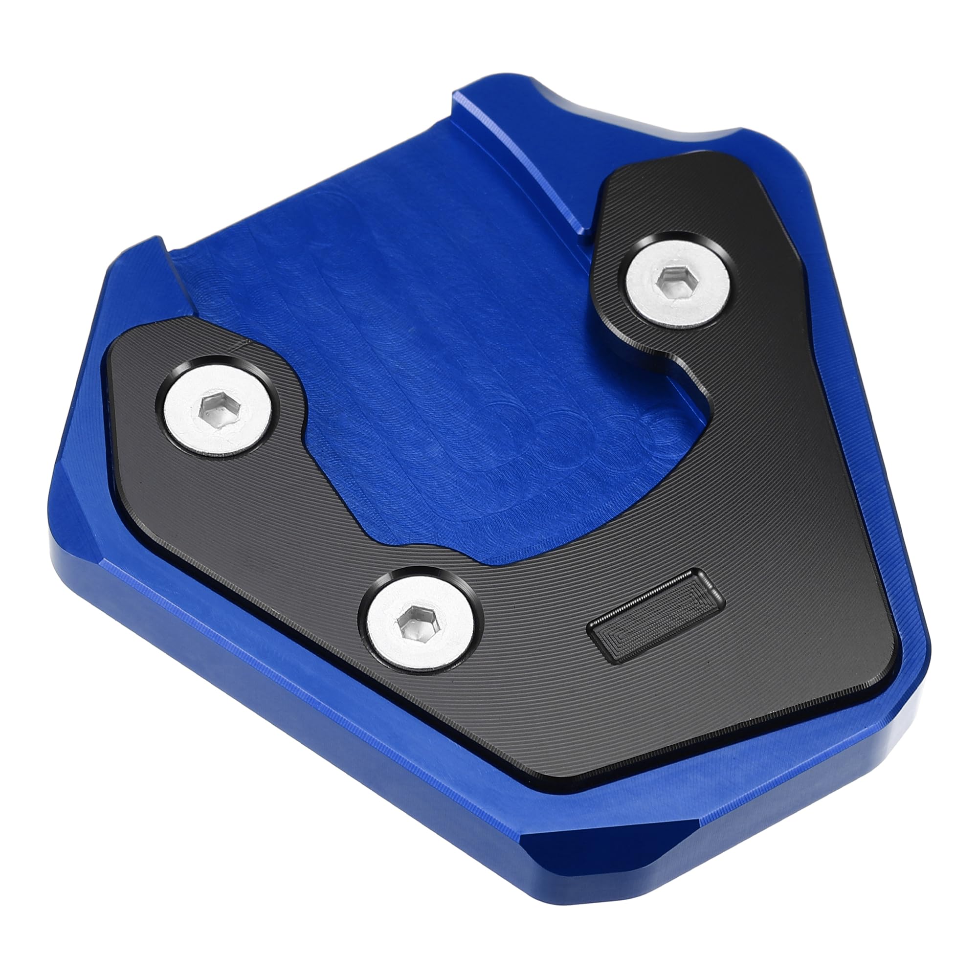 QUARKZMAN 1 Satz Motorrad Ständer Polster Für Suzuki GSX8S 22-23 | Schwarz, Blau, Aluminiumlegierung, 7,7X7,5X1,2 Cm, Verbesserte Stabilität, Einfache Montage, Inklusive Schraubenschlüssel