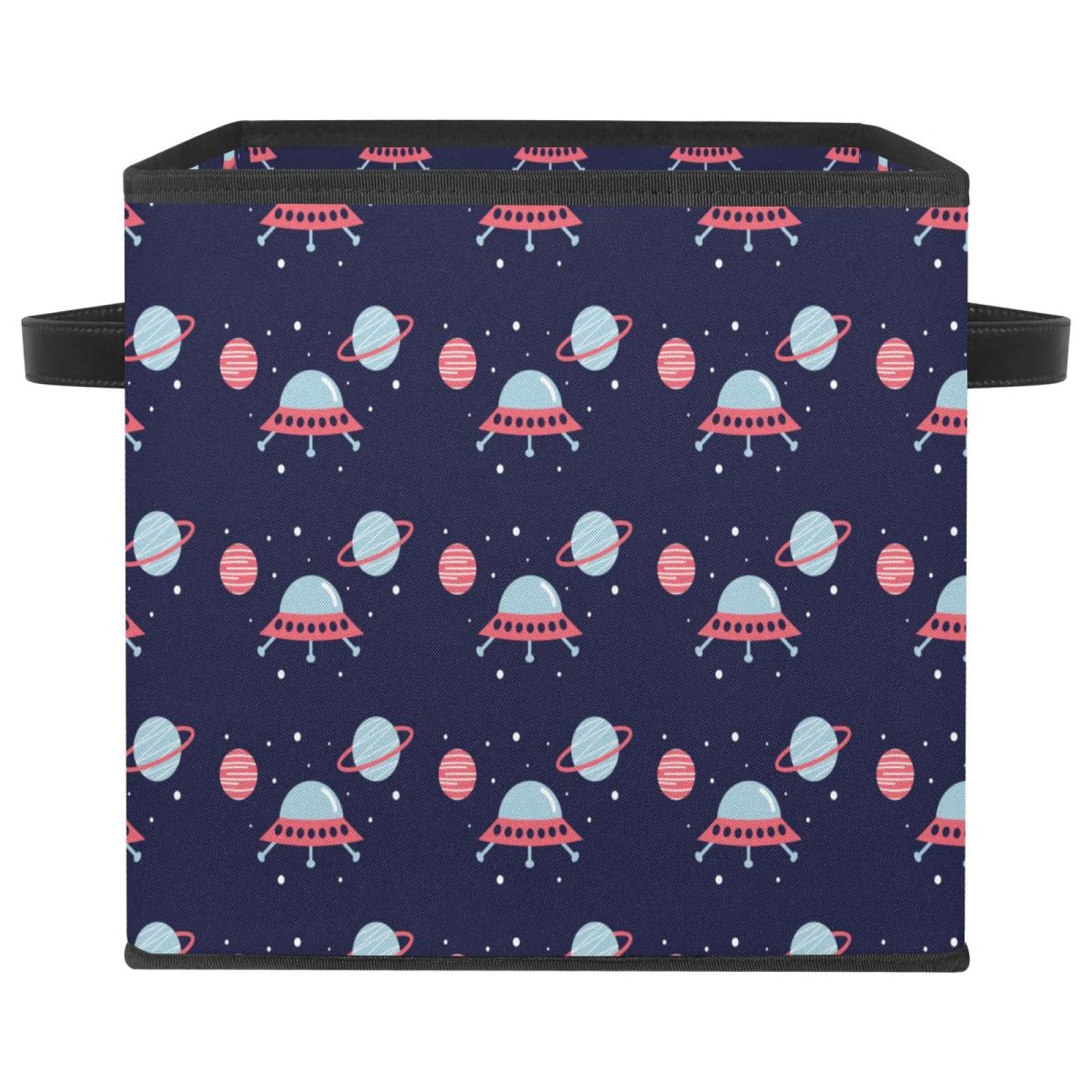Organiseur en tissu motif vaisseau spatial pour une chambre d'enfant ordonnée et ludique