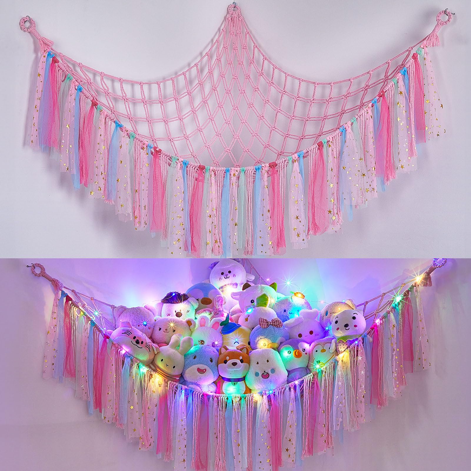FIOBEE Macrame LED Net