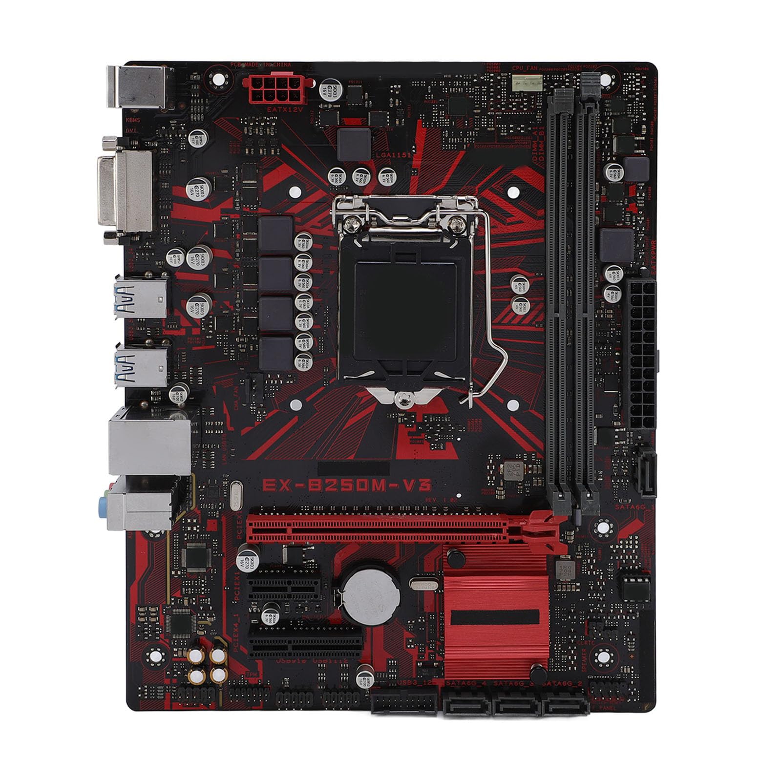 EX - B250M - V3 Motherboard, M ATX 2 Channel DDR4 DIMM 2400MHz, PCI E x16 x4 x1, Serial ATA III, DVI Output, LGA1151 Computer Motherboard-picture-25