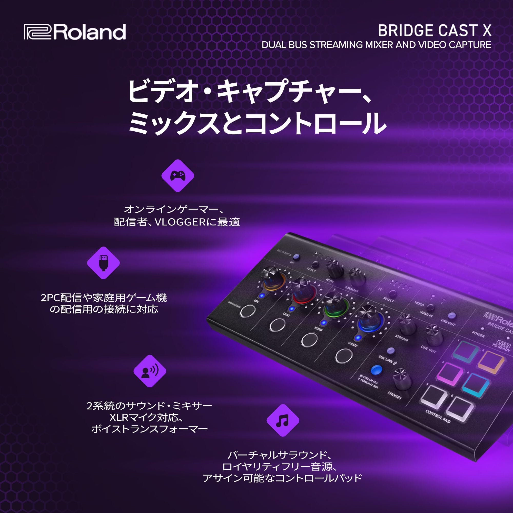 Amazon.co.jp: Roland BRIDGE CAST X/HDMI Video Capture/Gaming