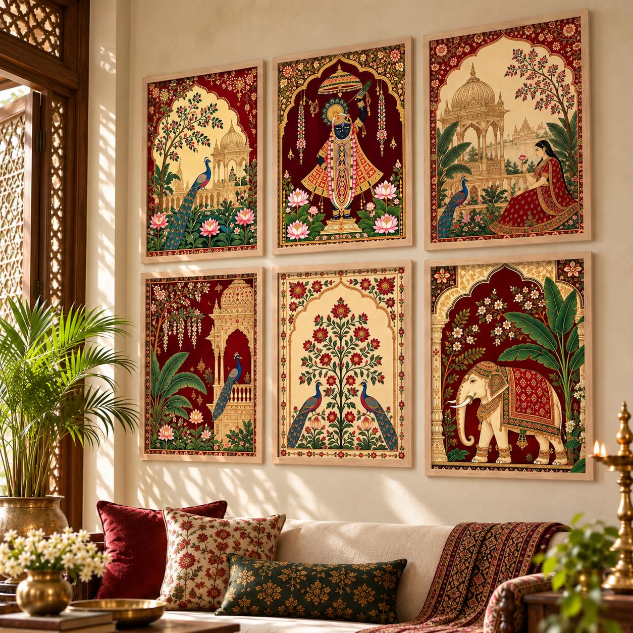 Kotart Madhubani Wall Art - Framed Paintings -18 Kotart Madhubani Wall Art - Framed Paintings -18