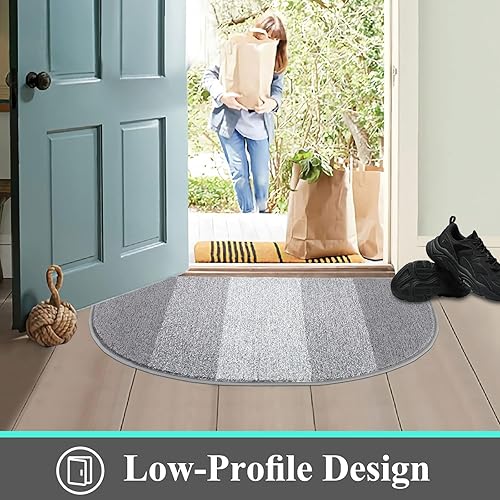 Miniatura 105 de Vaukki Tapete para puerta de entrada, antideslizante, absorbente, atrapador de lodo, tapete para el interior, tapete lavable para puerta de entrada