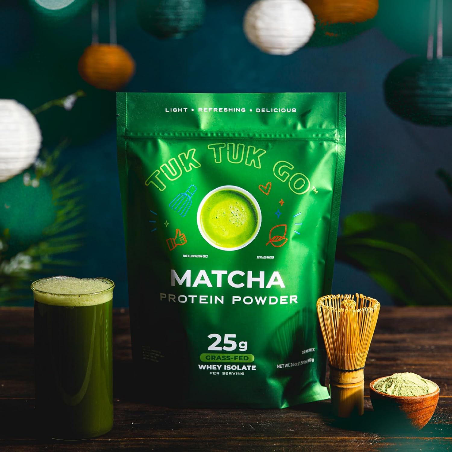 Clear Whey Protein Drink Mix - Matcha Green Tea - 25g Clear Whey Isolate - Refreshing Flavor - 20 Servings - Post Workout Recover - Image 5