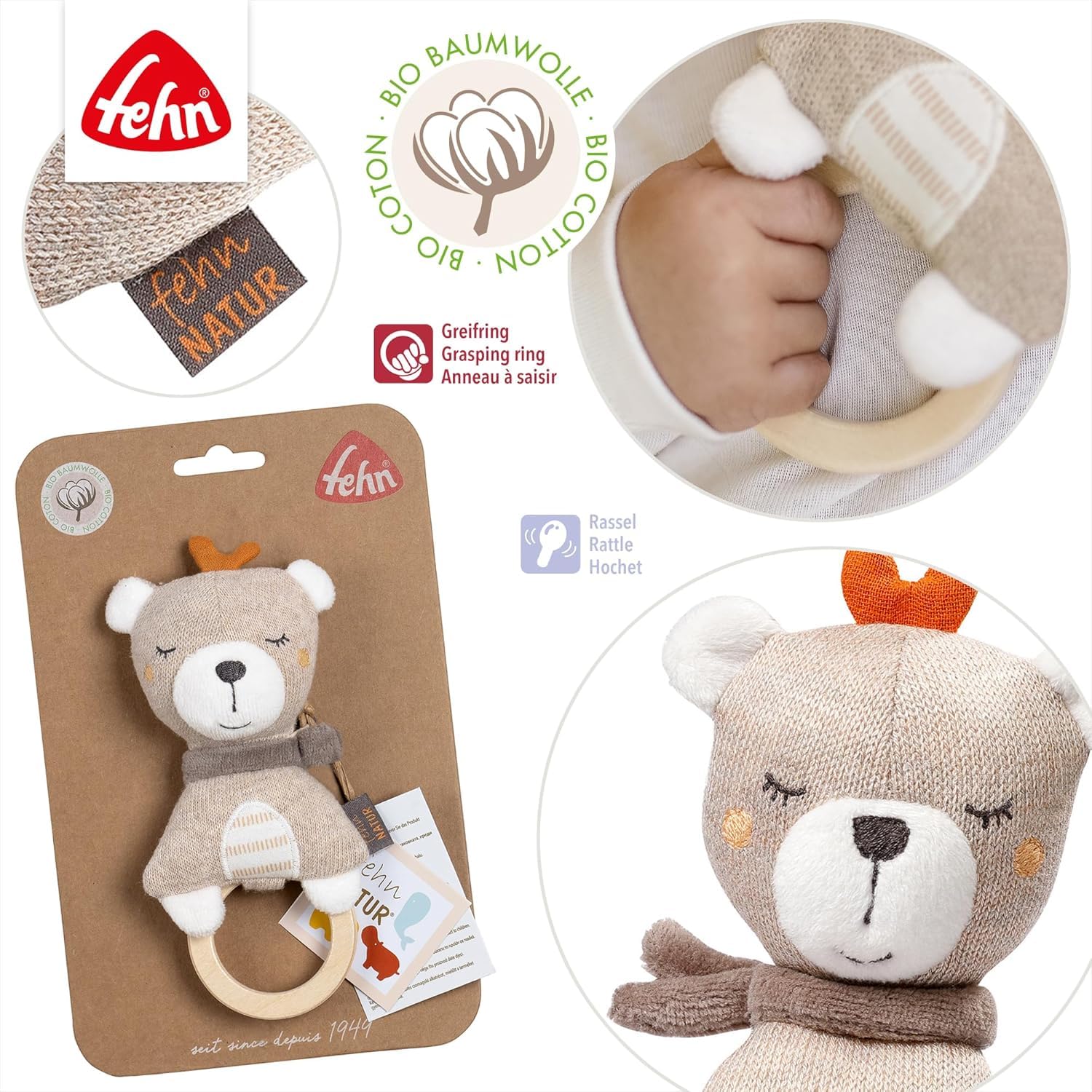 VIP Geschenk zur Geburt Geschenkkorb Taufgeschenk im Trittschemel (Grün - Unisex)
