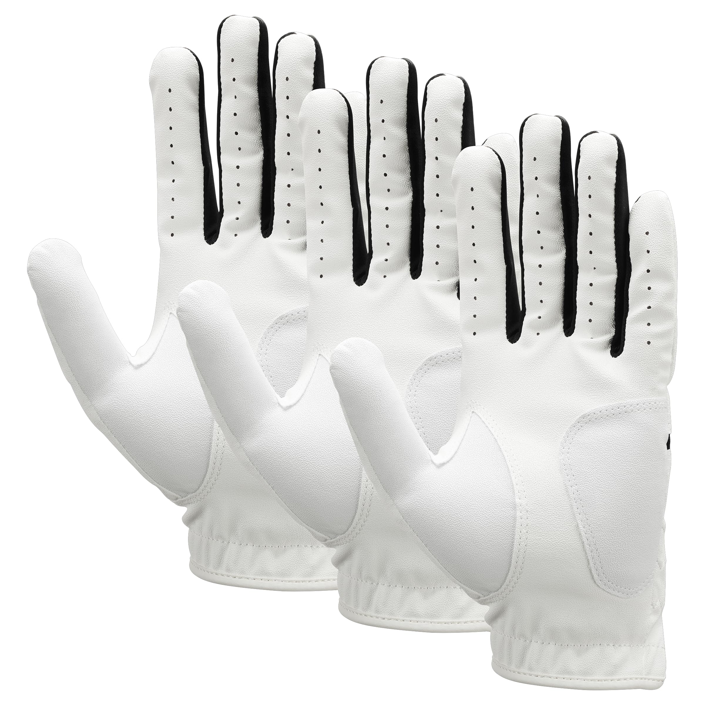 NIKE Dura Feel X GG Reg 3 PK L Guanti da golf da donna Pearl White/Pearl White/Black XL