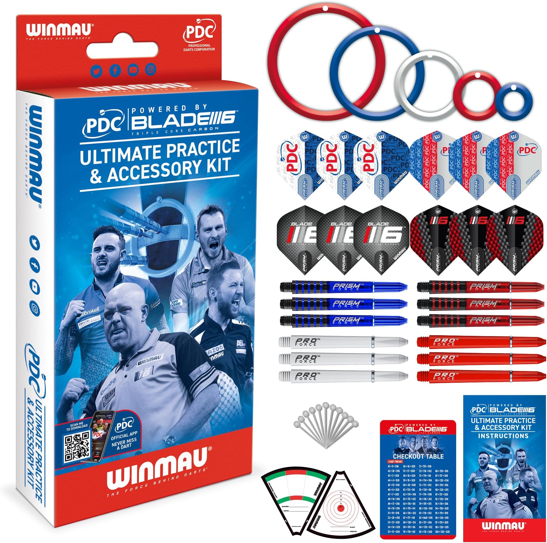 PDC Ultimate Darts Practice and Accessory Kit