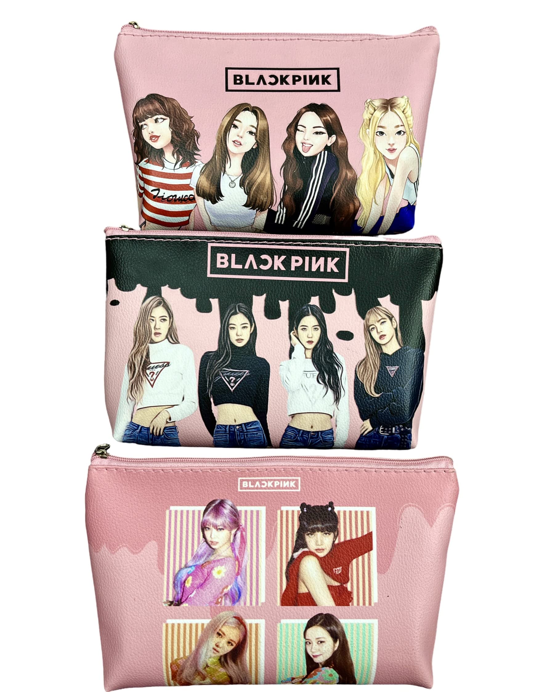 Paaroots 1 Large Size Pink Theme Canvas Faux Leather Pouches Pencil Cases Makeup Cosmetic Bags for Girls Women Ladies Kanjak Return Gifts Black Pink Theme Birthday Party Favors Presents (B0CF53MZWL) Amazon Price History, Amazon Price Tracker