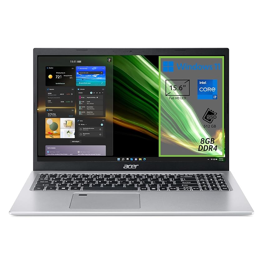 Immagine del prodotto Acer Aspire 5 A515-56-73CR PC Portatile, Notebook con Processore Intel Core i7-1165G7, RAM 8 GB DDR4, 512 GB PCIe NVMe SSD, Display 15.6'' FHD LED LCD, Scheda Grafica Intel Iris Xe, Windows 11 Home