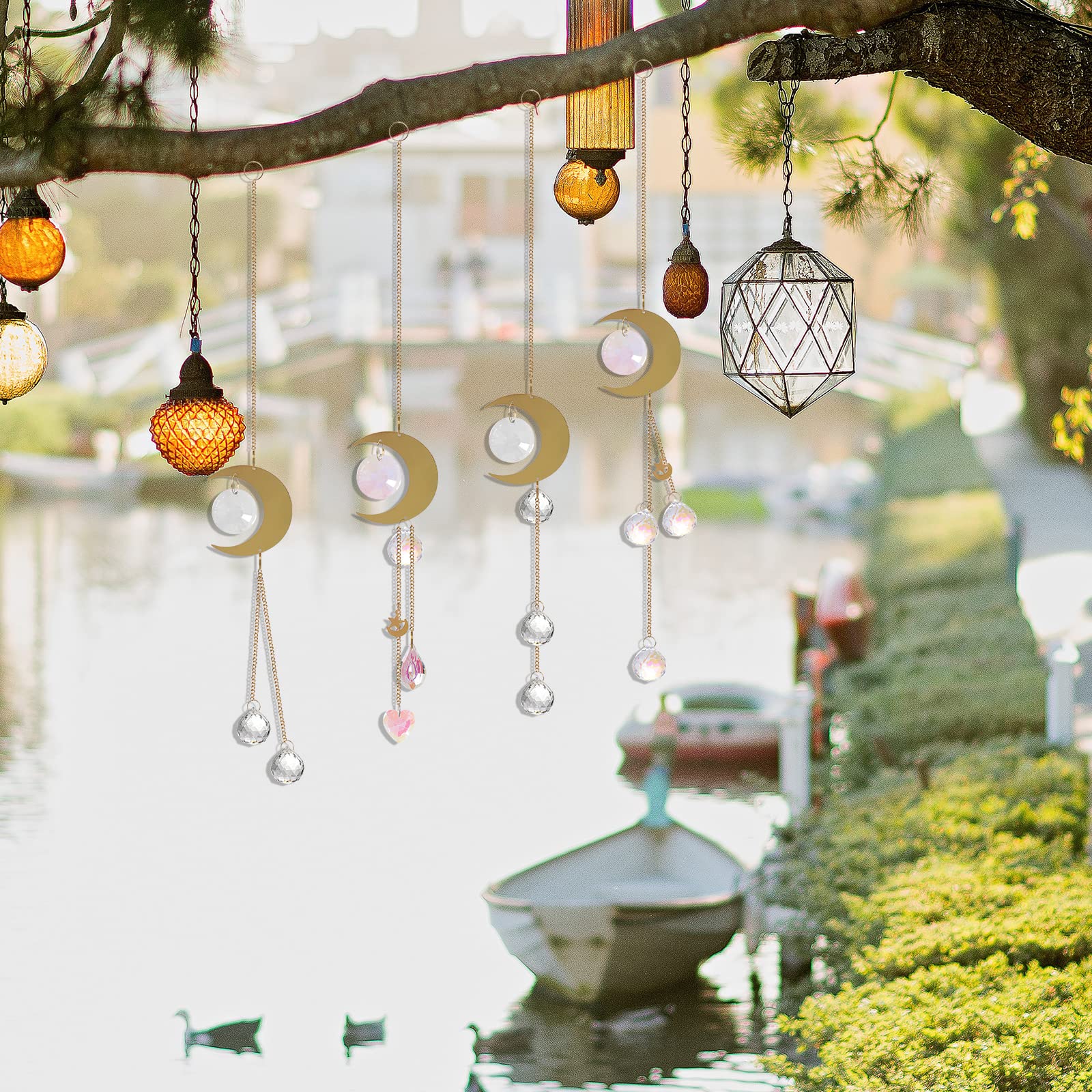 Lot De 15 Attrape-soleil En Cristal, Prisme à Suspendre, Décoration à Faire Soi-même, Attrape