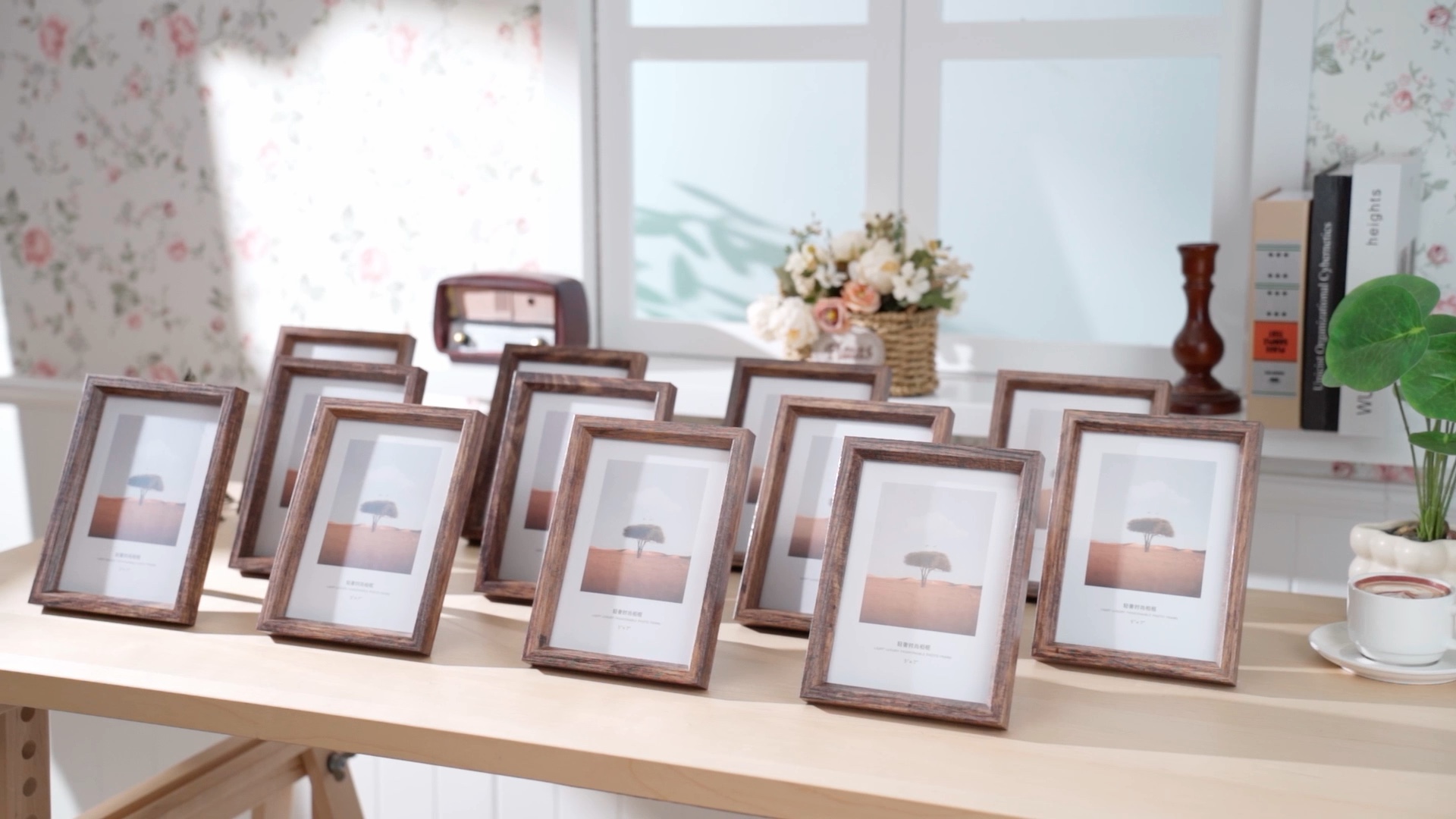Amazon.com: Briwooody Family Photo Clock Frame Wall Decor for