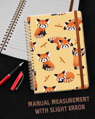 Miniatura 6 de Cuaderno de escritura en espiral a rayas, diario universitario forrado de tapa dura A5 para mujeres y niñas, encuadernación de doble alambre fuerte